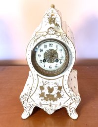 Longwy French Porcelain Mantle Clock (CTF10)