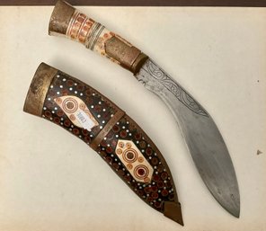 Antique Middle Eastern Inlaid Knife (CTF10)