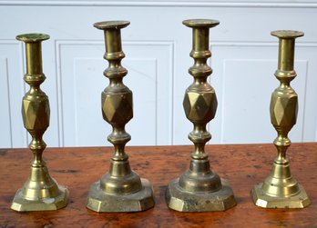Antique Brass Candlesticks (cTF10)