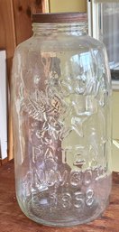 Large Clear Glass Masons Jar