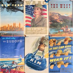 Vintage Travel, Military And Film Posters, 28pcs (CTF10)