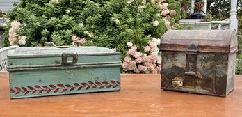 Two Antique Toleware Boxes (CTF10)