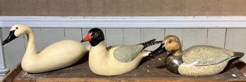 Three 20th C. William Drury Decoys (CTF20)