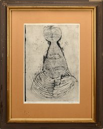 Vintage Abstract Figural Engraving (CTF10)
