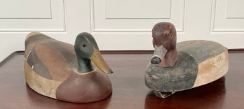 Ken Harris & Cliff Collins Carved And Painted Vintage Duck Decoys (CTF20)