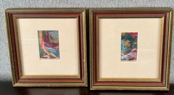 Two Henry MacGinnis Small Abstract Oils (CTF10)