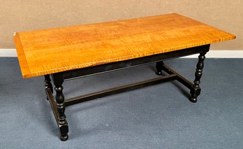Eldred Wheeler Labeled Tiger Maple Coffee Table (CTF20)