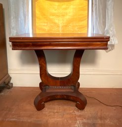 Ca. 1840 Empire Mahogany Card Table (CTF20)