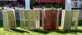 Four Vintage Painted Shutters (CTF20)