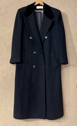Womens Jones New York Black Wool Coat (CTF20)
