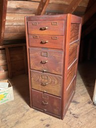Antique Mahogany File Cabinet (CTF30)