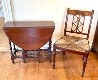 Antique Gateleg Table And Chair (CTF30)