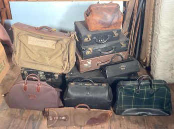 Vintage Leather Doctors Bags And Suitcases (CTF30)