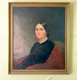 Mid 19th C. Portrait Of Sarah Elizabeth French (CTF20)