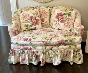 Floral Upholstered Boudoir Settee (CTF20)
