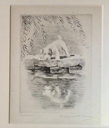 Marguerite Kirmse Etching, Narcissus(CTF10)