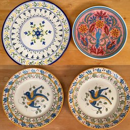 Four Vintage Majolica Plates (CTF20)