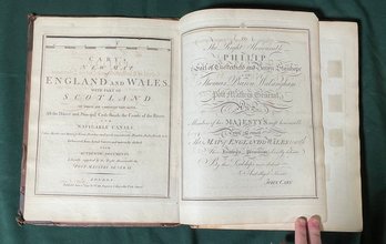 1794 Carys New Map Of England And Wales Book (CTF10)