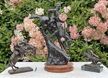 Three Contemporary Frederick Remington Bronzes (CTF20)