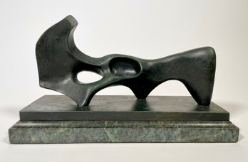 Henry Moore Bronze Sculpture, Reclining Woman (CTF10)