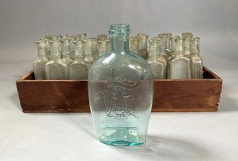 Antique For Pikes Peak Flask And Forty Hawk Drug Bottles, 41pcs. (CTF10)