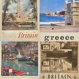 Four Vintage Travel Posters, Greece And Britain (CTF10)