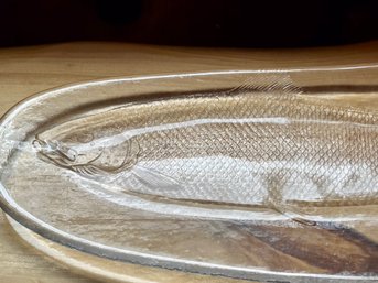 Clear Glass Fish Platter