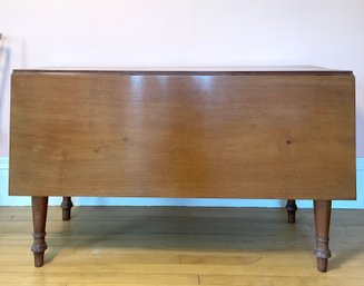 19th C. Federal Cherry And Birch Drop Leaf Table (CTF20)