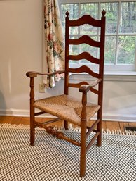 18th C. American Ladder Back Arm Chair (CTF20)