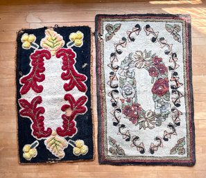 Two Vintage Hooked Rugs (CTF10)