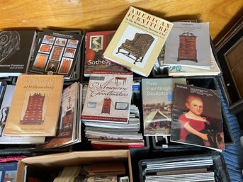 Books And Magazines, Antiques Reference, 16 Crates And Boxes (CTF80)