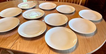 White Dinner Plates, 11