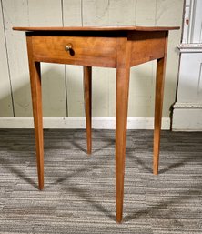 19th C. Federal Inlaid Cherry Stand (CTF20)
