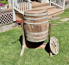 Antique Butter Churn With Cradle (CTF30)