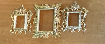 Three Small Gilt Wooden Frames (CTF10)