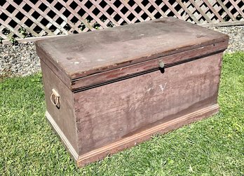 19th Century Painted Dovetailed Trunk (CTF20)