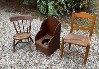 Three Antique Children's Chairs (CTF20)