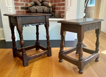 Two Antique English Joint Stools (CTF10)