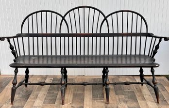 Triple Chair Back Windsor Style Bench (CTF20)