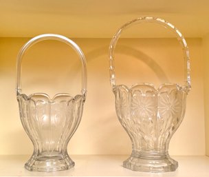 Two Hiesey Glass Baskets (cTF20)