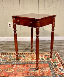 Antique Federal Cookie Corner One Drawer Stand (CTF10)