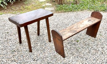 Two Vintage Country Benches (CTF20)