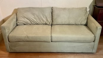 Sage Green Two Cushion Sleeper Sofa (CTF30)