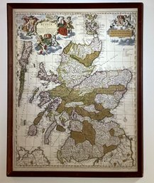 Antique Nicolaum Visscher ,Map Of Scotland (CTF10)