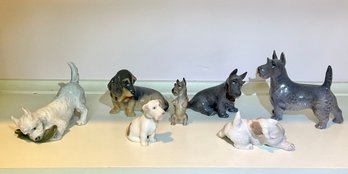 Royal Copenhagen & Royal Daulton Dog Figurines, 7pcs (CTF20)