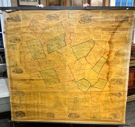 HF Walling 1858 Map Of Merrimack Co. NH (cTF20)