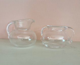 Steuben Crystal Sugar & Creamer (CTF10)