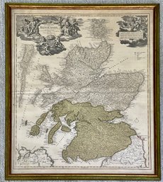 Antique Johan Baptist Homman, Map Of Scotland (cTF20)