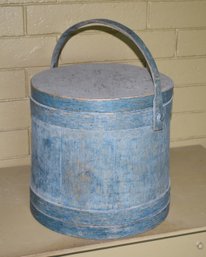 Antique Blue Painted Firkin (CTF20)