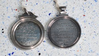 Scottish & English Antique Silver Medals/medallions (CTF10)